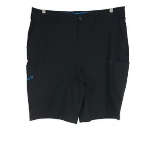 Luly Yang Mens Black Cargo Work Shorts XL Waist 37-40 Uniform
